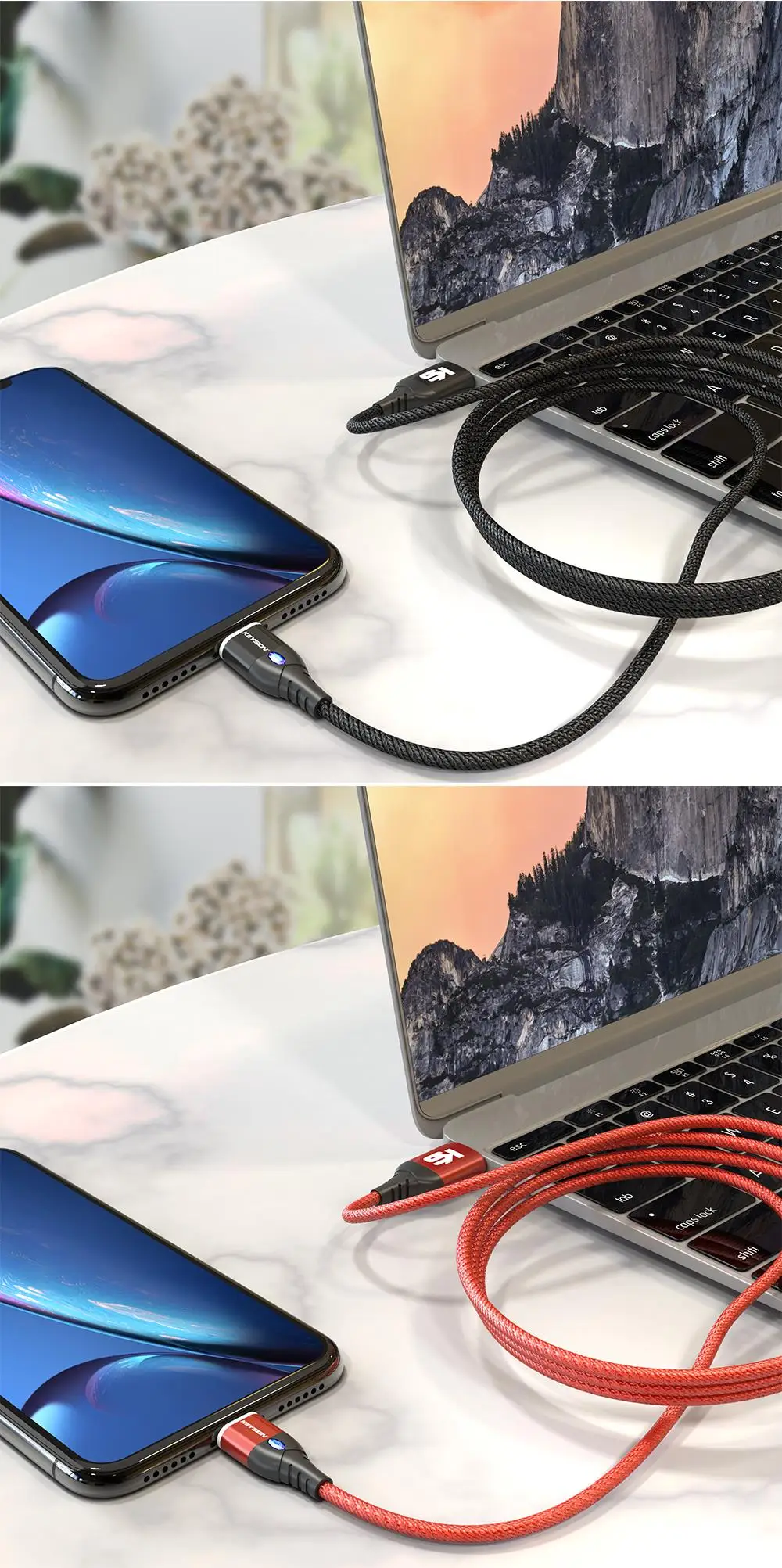 KEYSION 3A Магнитный кабель type C для Xiaomi mi 9 SE красный mi Note 7 1 м Быстрая зарядка USB C телефонный кабель для POCOPHONE F1