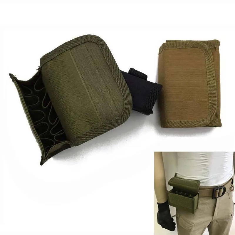 

Nylon Tactical MOLLE Waist Bullet Bag Outdoor Military Hunting Shooting Magazine Pouch 10 Hole With Tactical Vests Or Backpacks