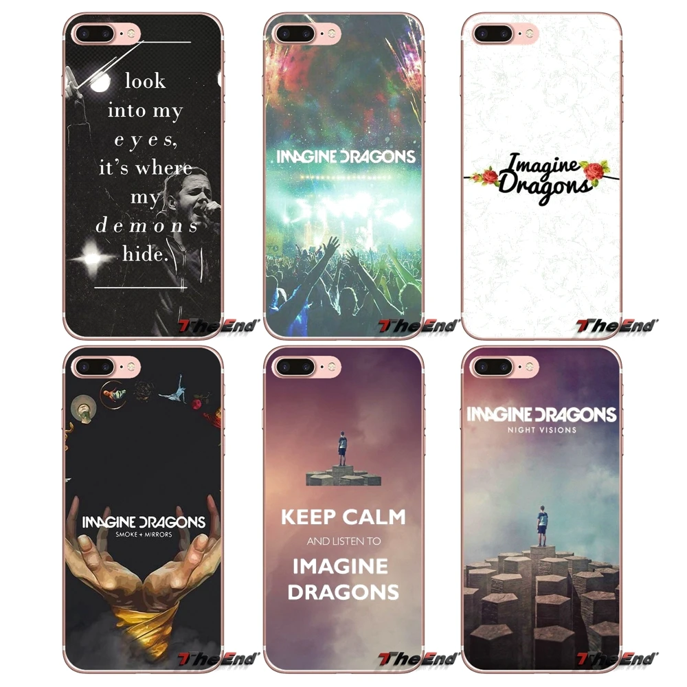 Rock Band Imagine Dragons Music мягкий чехол для iPhone X 4 4S 5 5S 5C SE 6 6S 7 8 Plus Samsung Galaxy J1 J3 J5 J7 A3 A5 2016