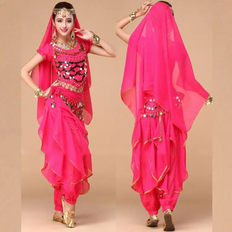 Indian Dance Costumes Sets Stage Performances Dress Orientale Belly Costume Set For Women A Oriental | Тематическая одежда и