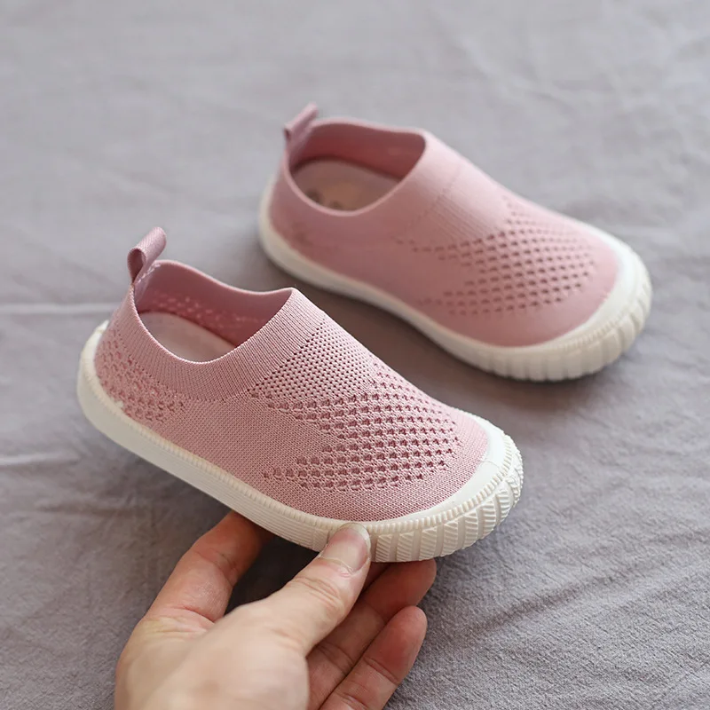 Детская дышащая обувь из сетчатого материала для мальчиков и девочек на мягкой