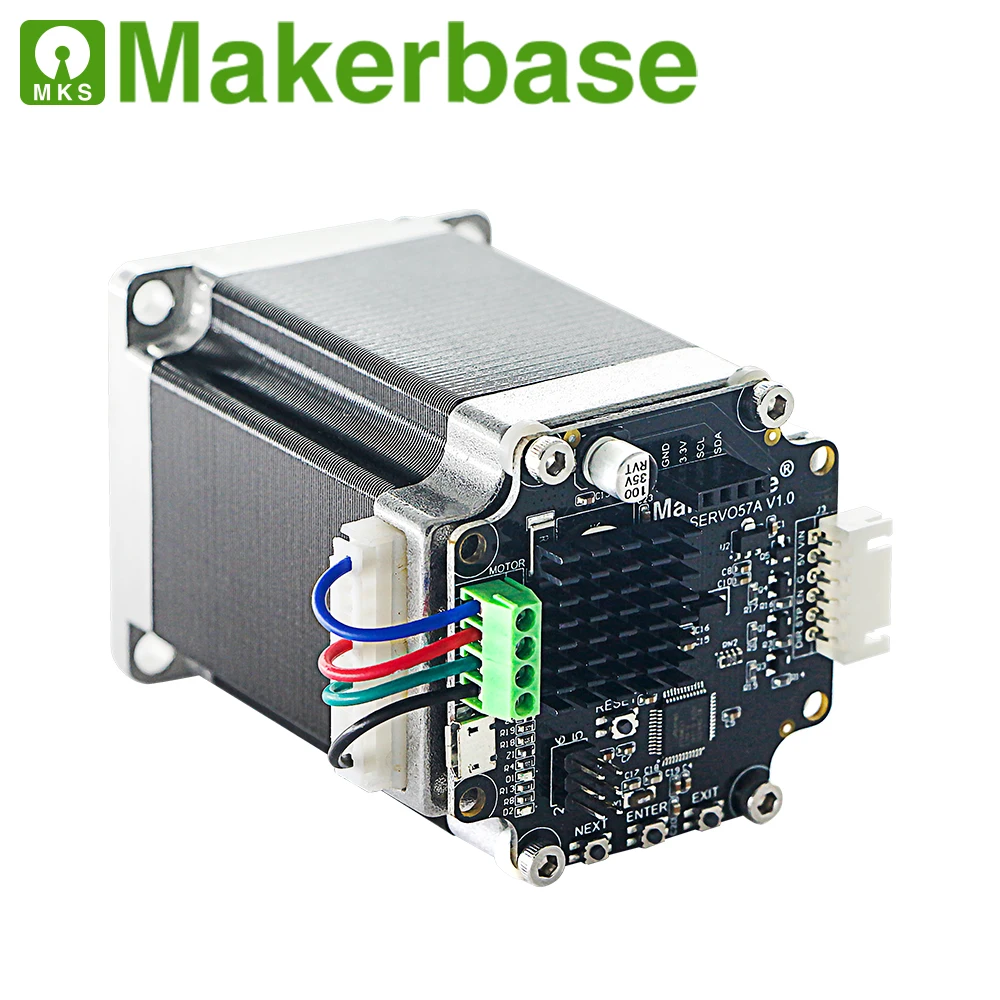 12/24V 57 замкнутый шлейф Серводвигатель NEMA23 МКС SERVO57A 0 96 дюймов OLED дисплей точность