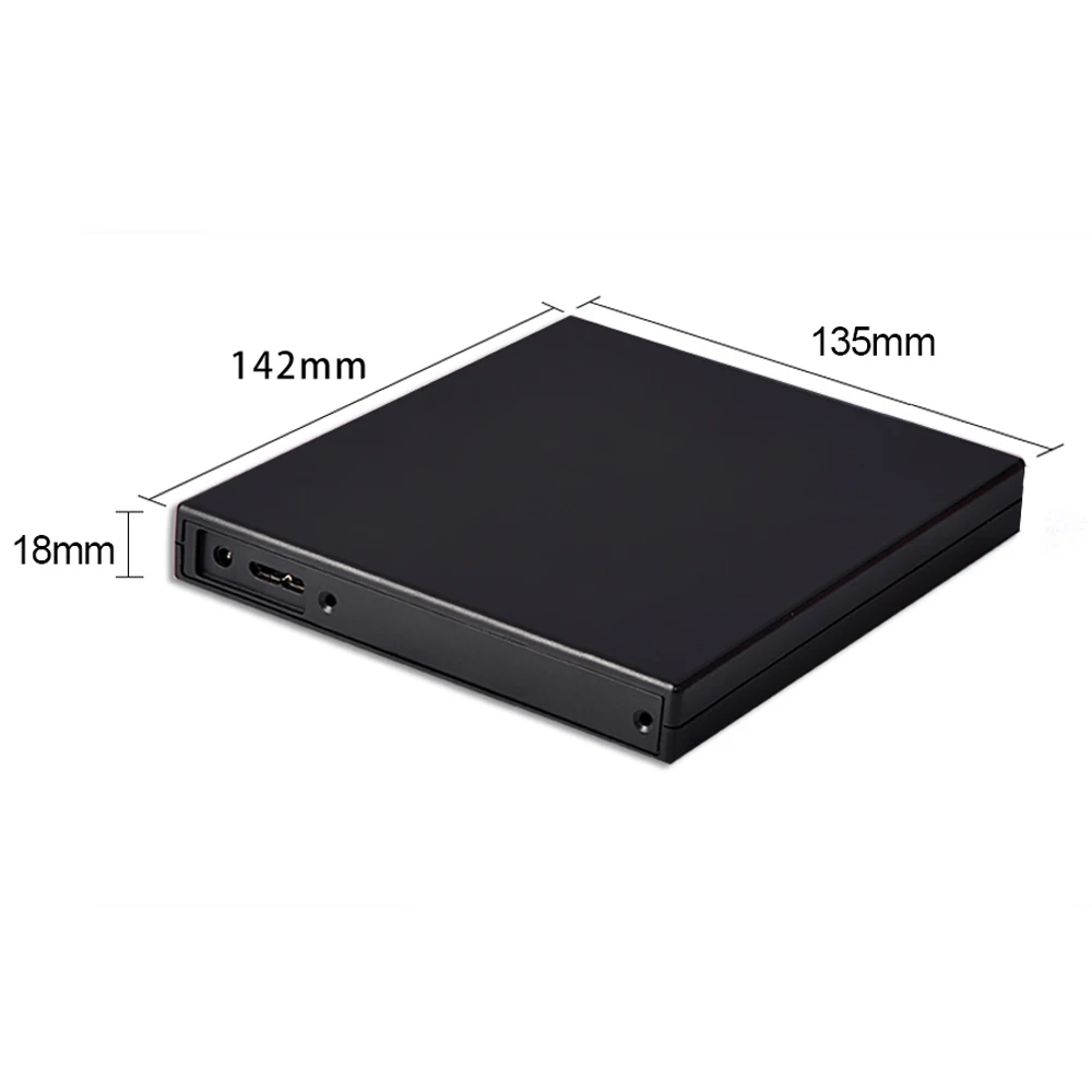 DeepFox новая модель USB 3,0 12,7 мм полированный корпус оптического привода CD DVD RW Caddy ECD012-SU3