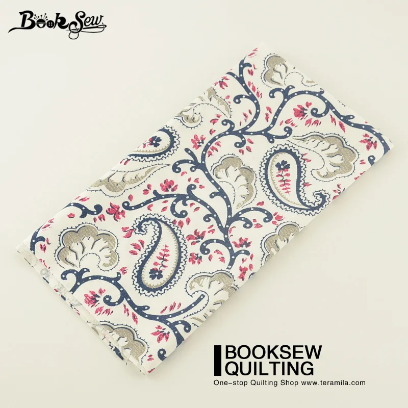 Шитье Booksew Элегантная с цветочным рисунком хлопковая ткань измерительная Ткань