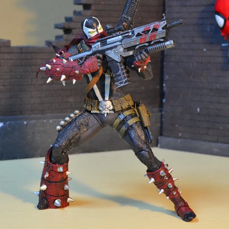MacFarland Al Simmons 7 дюймов Spawn супергероя Джима даунина ПВХ фигурка Коллекционная модель игрушки в коробке W49