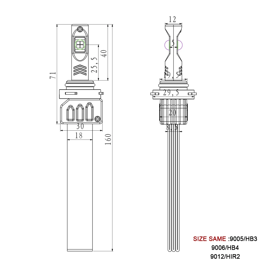 2X 9000LM H7 светодиодный комплект фар для XHP50 чипы безвентиляторный супер белый вождения фар H4 H8 H11 H16(Япония) 9005 9006 H10 9012