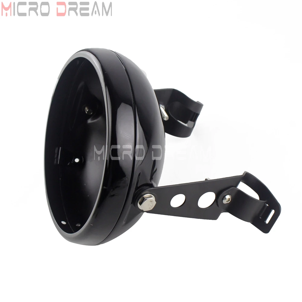 7 дюймовый черный мотоциклетный фонарь с креплением на голову кронштейн зажимом