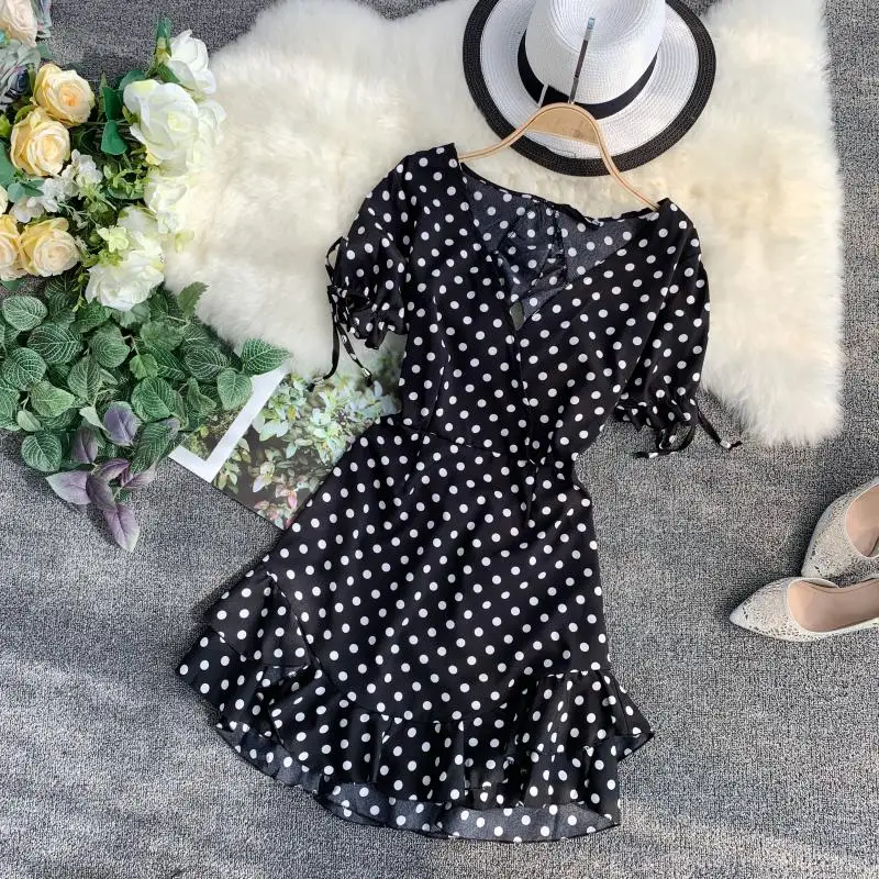 Женское платье с V-образным вырезом ALPHALMODA Seashore | Женская одежда