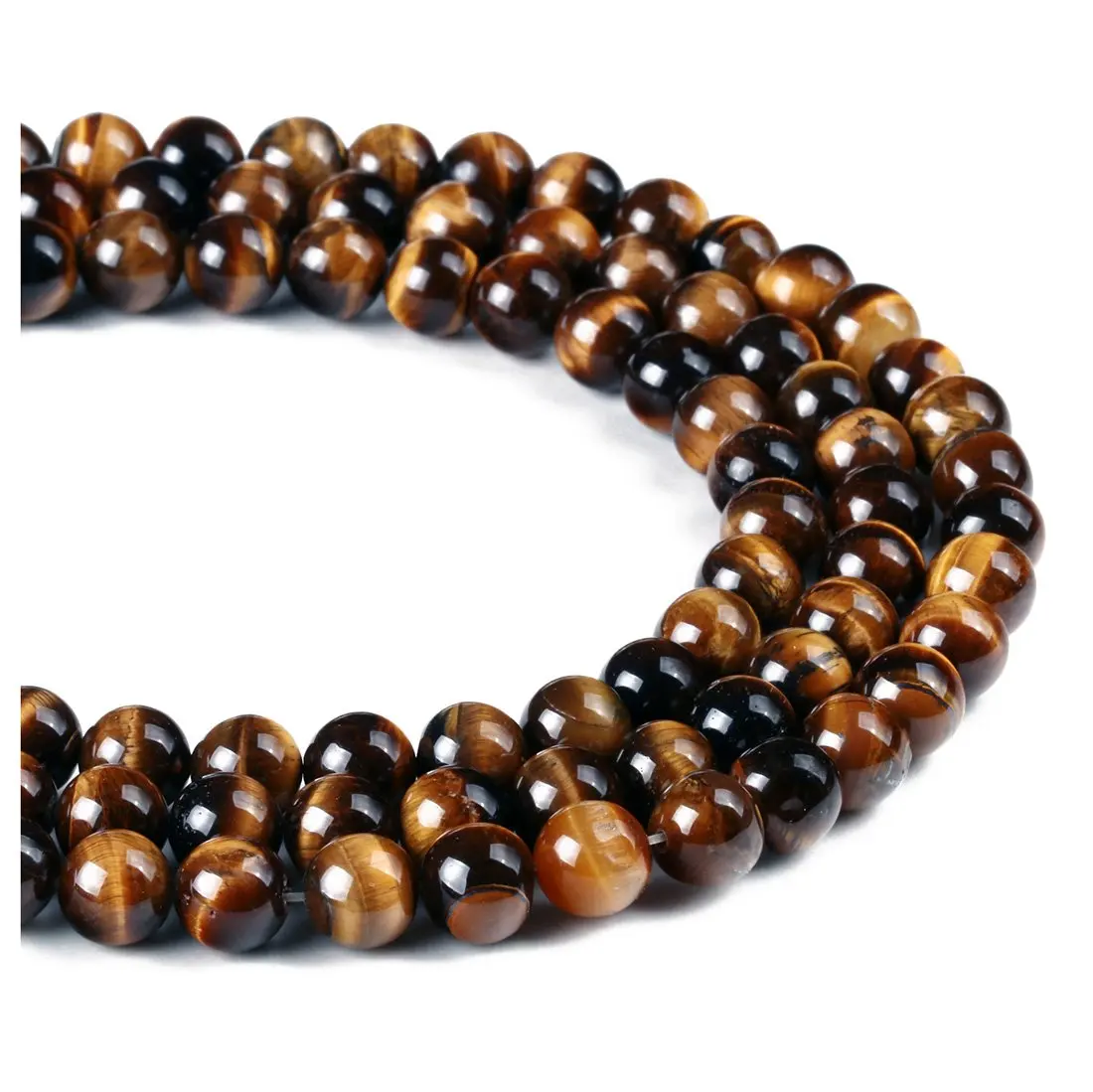 

1Strand Tiger Eyes Semi-precious Beads 6mm