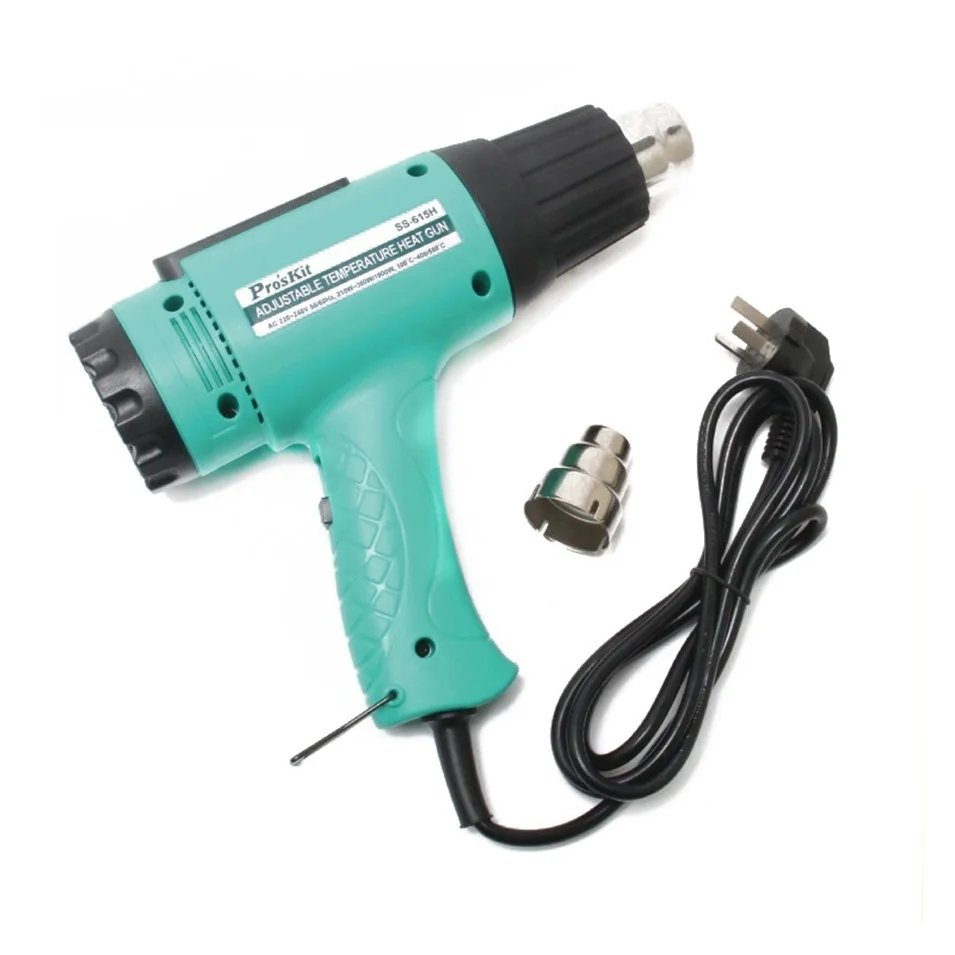 

Hot Air Gun Handheld Thermostat Drying Shrinkage Than Plastic Welding Gun (AC 220V ~ 240V) SS-615H 1800W