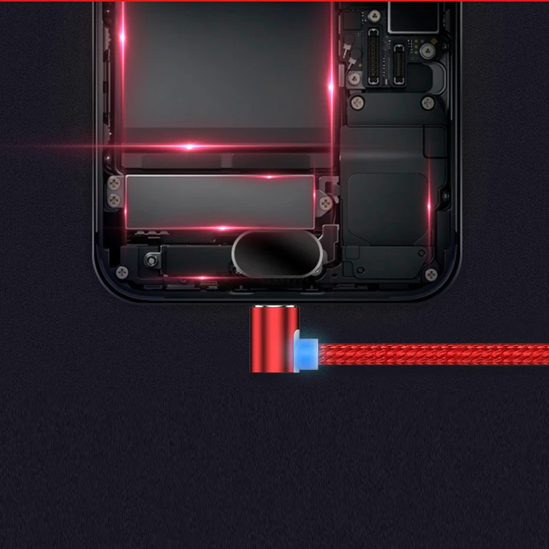Магнитный кабель, 1 м, зарядный кабель Micro usb type C для iPhone, samsung, Xiaomi, USB-C, магнитный кабель для зарядки и передачи данных