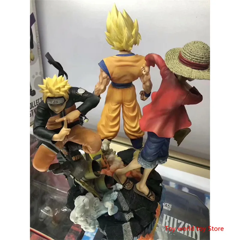 Японская манга прыжок герой Легенда большая Три статуя DRAGON BALL Сон Гоку Наруто