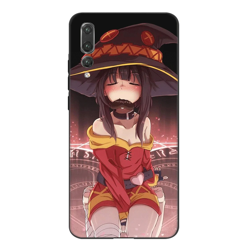 Силиконовый чехол для телефона Konosuba Megumin Huawei P20 P10 P30 P8 P9 Lite Pro P умный защитный |