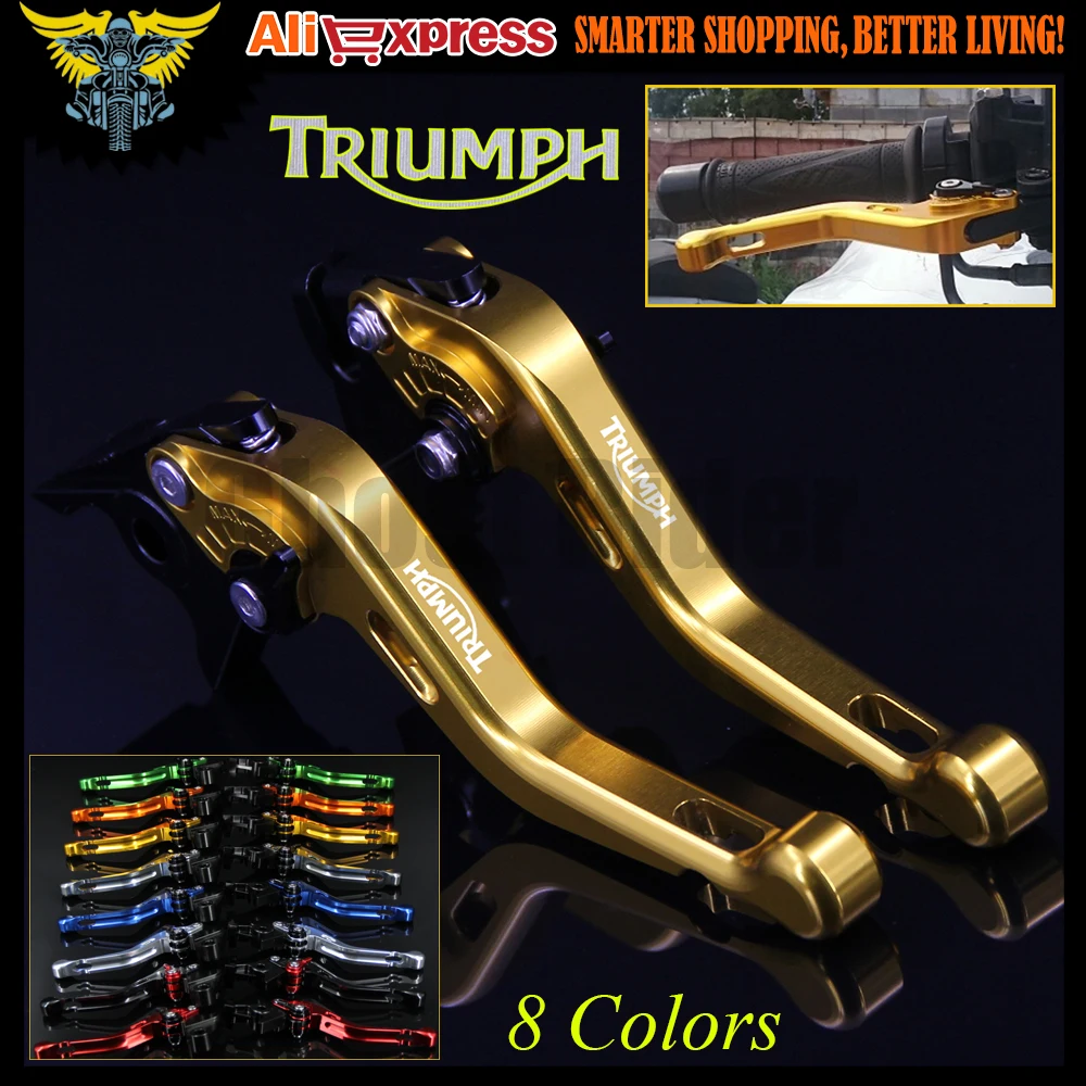 Для Triumph BONNEVILLE /SE/T100/черный 2006 2009 2010 2011 2012 2013 2014 2015 CNC короткие мотоциклетные рычаги