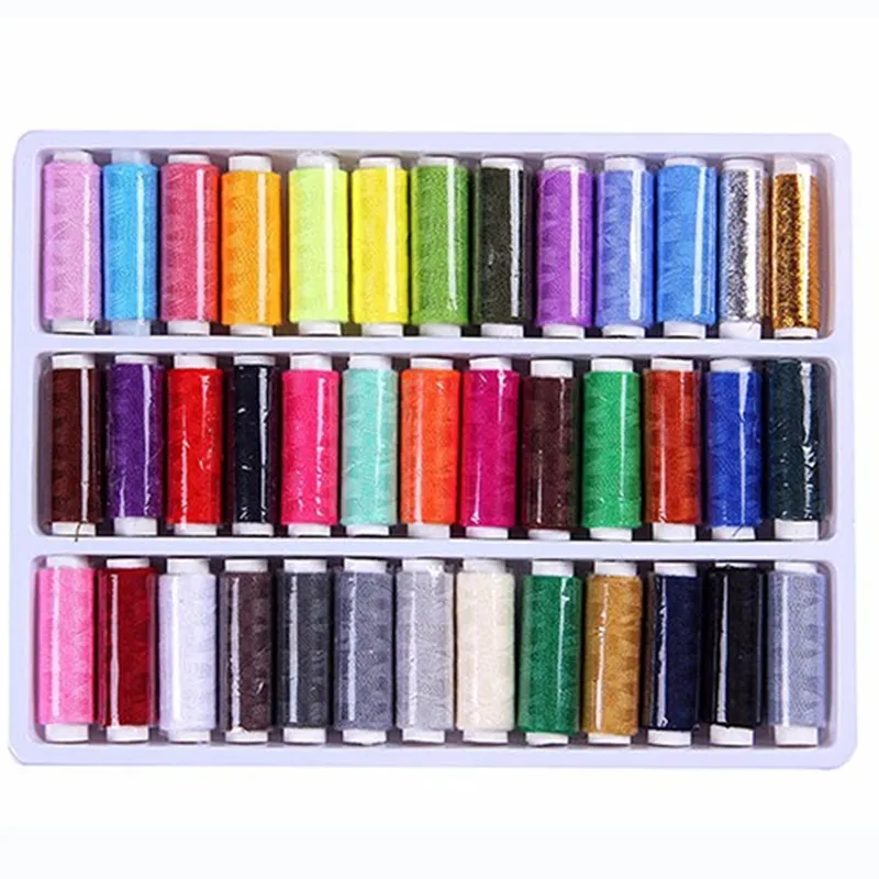 

YIBO 39 Pcs/sets Daily sewing polyester machine embroidery yarn hand sewing thread making patch clothes Toy sewing supplies