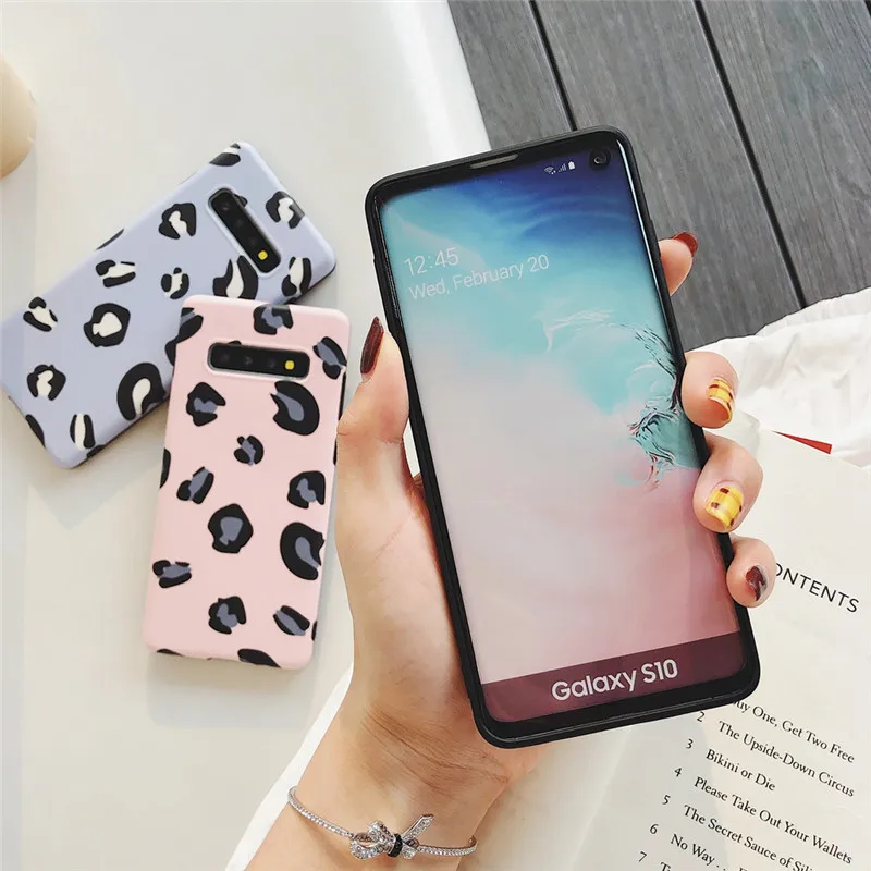 Чехол с леопардовым принтом для samsung A7 5 3 2018 светящийся чехол жесткая задняя