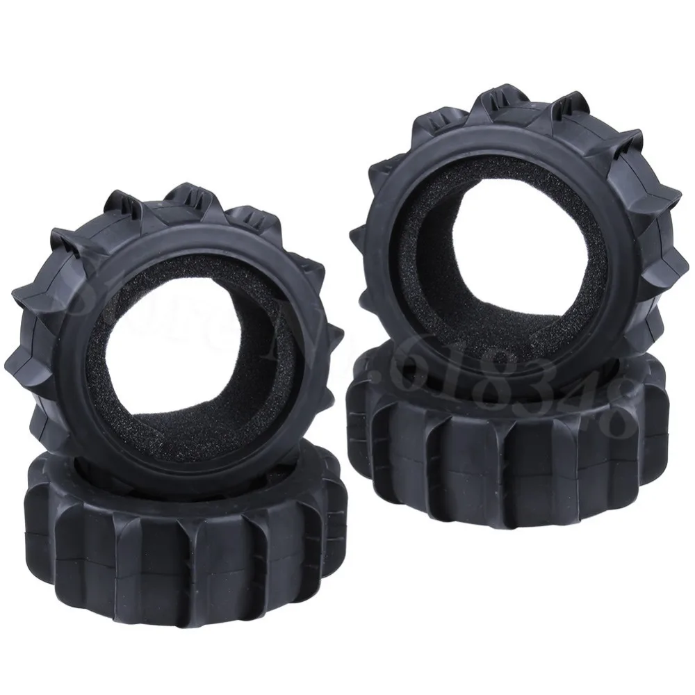 4 шт. RC 1/8 Багги снег песок весло шины с поролоновыми вставками OD: 125 мм ID: 80 ширина: 43