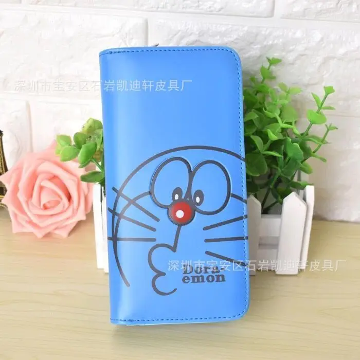 Doraemon кошелек с бантиком женские кошельки из искусственной кожи для монет