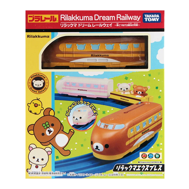 Takara Tomy Rilakkuma речная железная дорога Plarail моторизованная электрическая игрушка