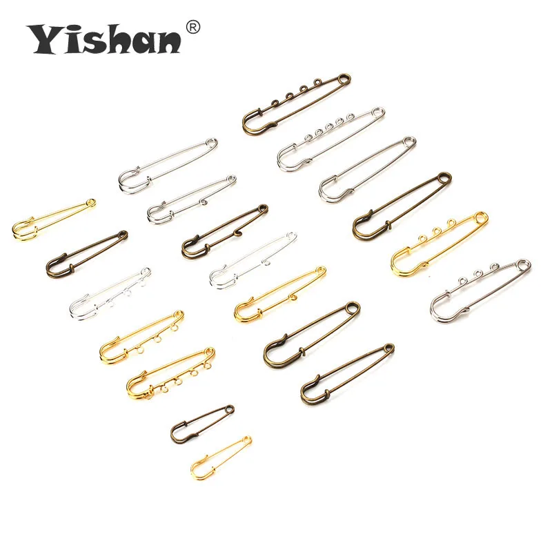 Yishan 5 шт. металлические железные большие безопасные булавки для броши подходящие