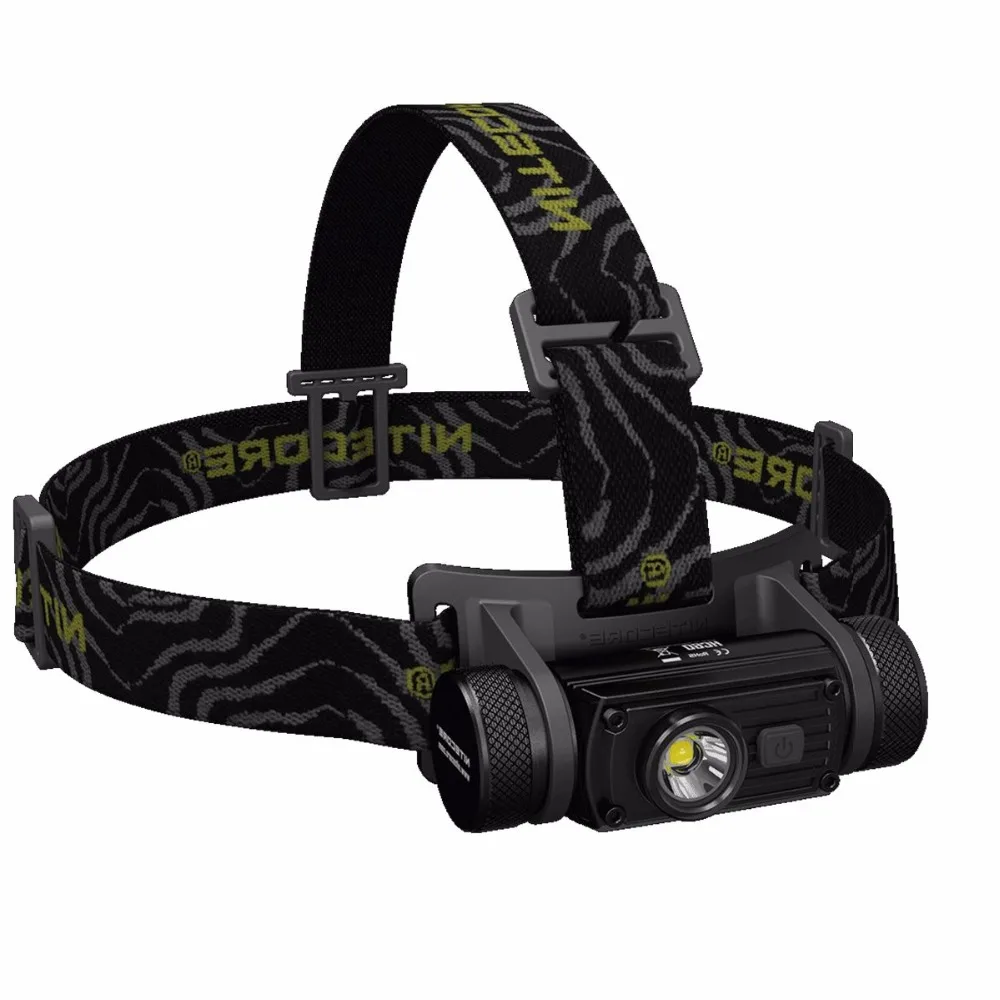 Налобный фонарь NITECORE HC60W теплый белый Cree XM-L2 U2 Макс. 1000ЛМ дальность луча 117 метров фара+ аккумулятор 18650 3400 мАч+ кабель