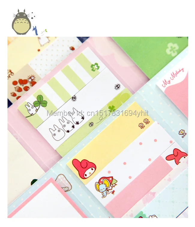 МИЛЫЙ Тоторо которая проигрывает мелодии из 6 складной Блокнот бумаги для