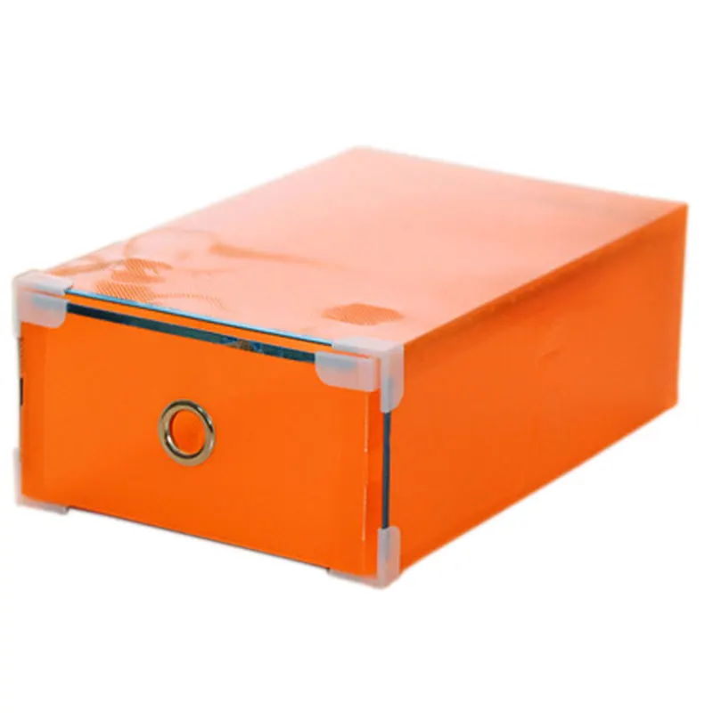 Коробка для хранения обуви пластиковый складной прозрачный ящик органайзер