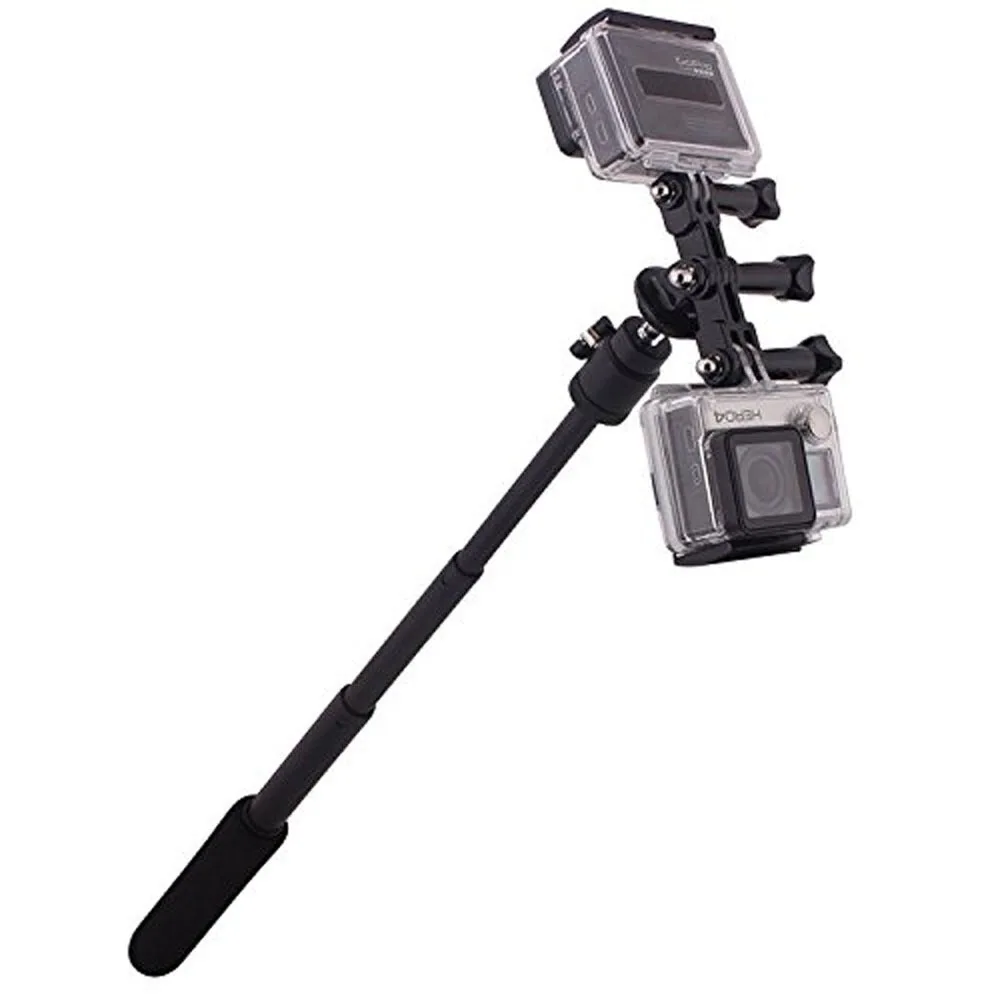 1 шт. двухсторонний держатель кронштейна GoPro со светодиодной подсветкой для Yi 4K Go