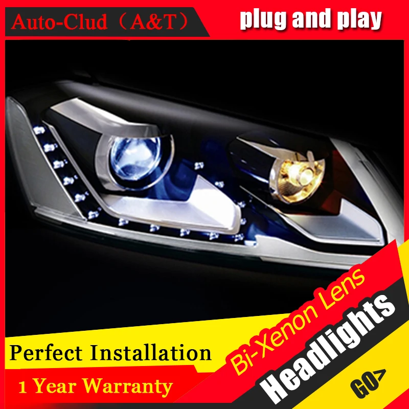 Автомобильные фары Clud 2012 2014 для vw passat b7 европейские светодиодные DRL H7 Ксеноновые