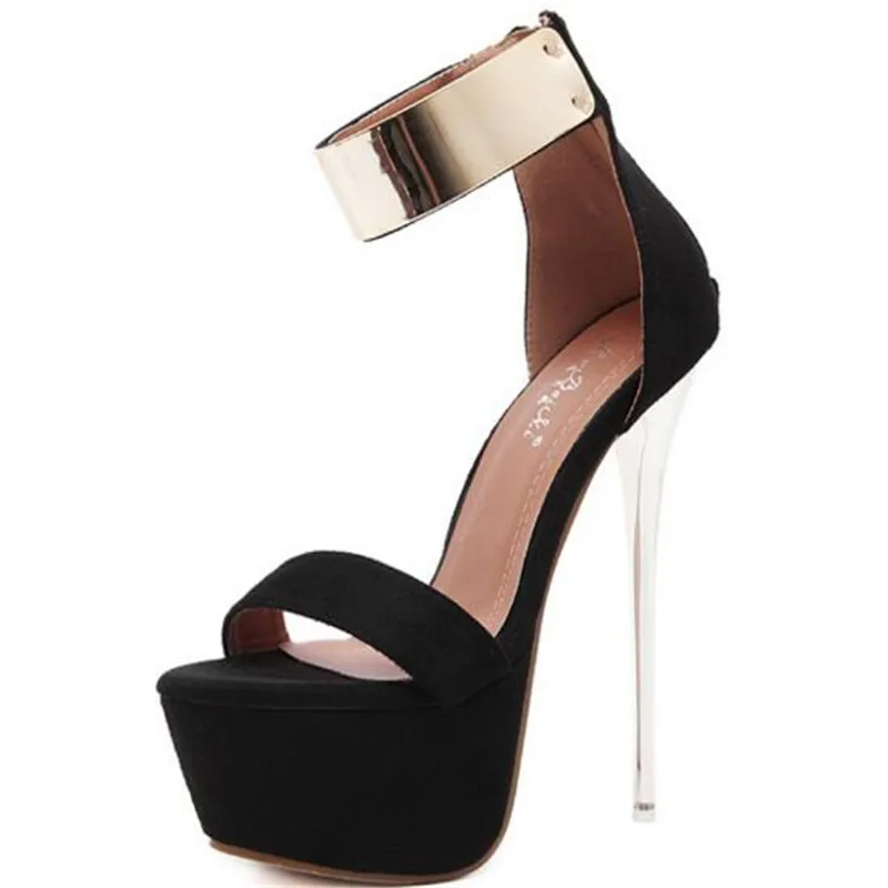 

16CM high heels platform wedding party shoes women high heels ladies shoes sexy black high heels dress party pumps women shoes