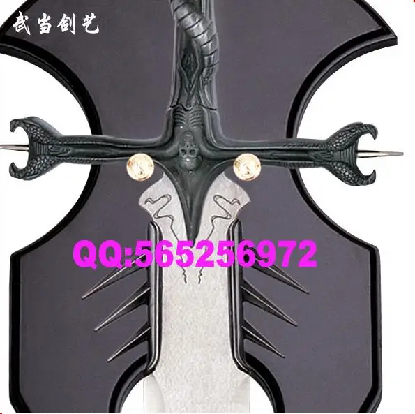 S4830 Череп Дьявол фильм со змеей мечом W/пластина серая серпантин ручка 54 2&quot|sword