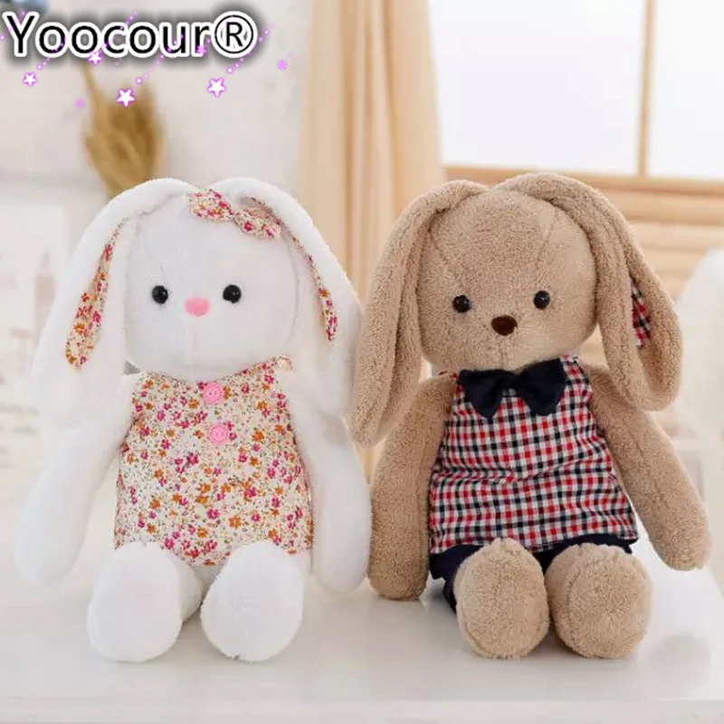 1 шт., 60/80 см, кукла Лаки, Kawaii, кролик с длинными ушами, плюшевое и мягкое животное, игрушка, кролик, подарок на день рождения, Рождество, детские игрушки для девочек