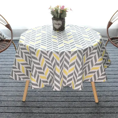 table cloths 7 Европейская скатерть в полоску, в горошек, хлопок и лен, крышка стола прямоугольная, элегантная, для дома, вечерние, свадебные украшения, скатерть - Цвет: table cloths 7