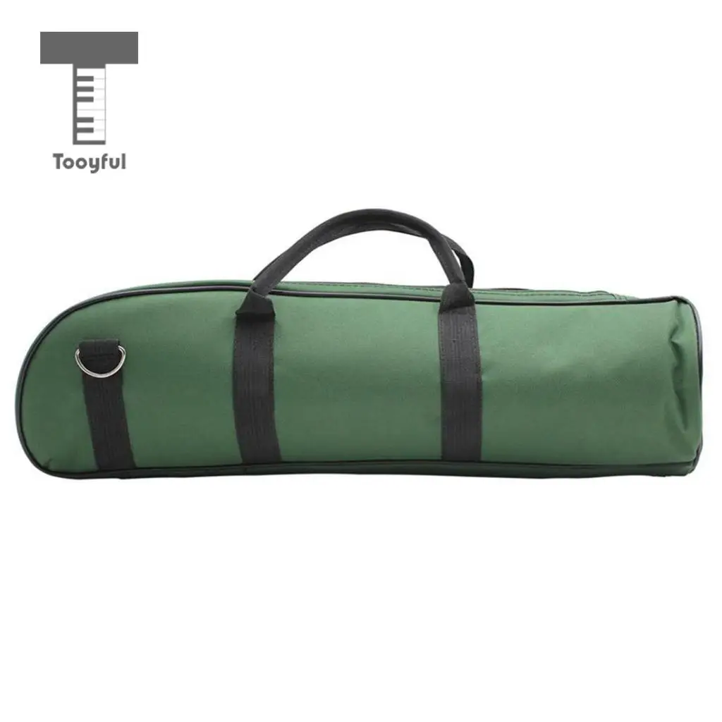 Tooyful Trumpet Bag Gig Oxford Cloth For LADE Soft Case Thicken Green | Спорт и развлечения