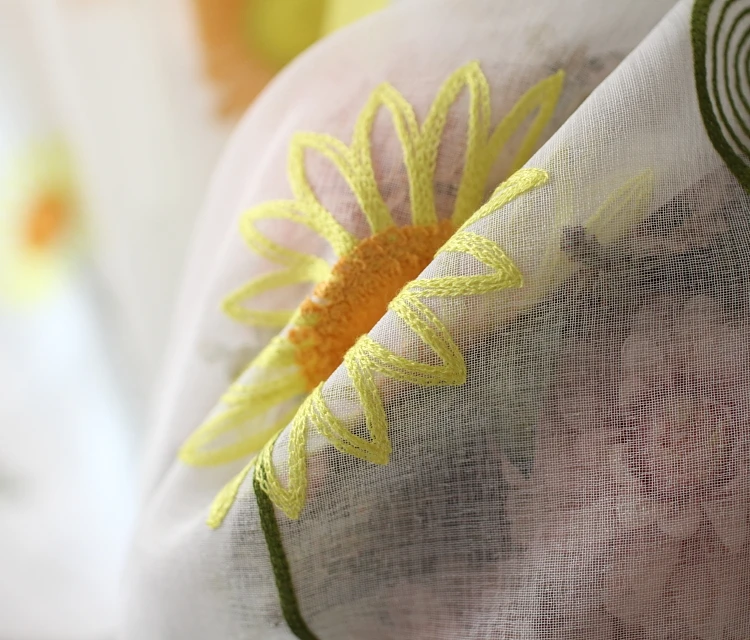 Шторы на заказ хлопковая ткань с вышивкой для окон и послеродового сада гостиной