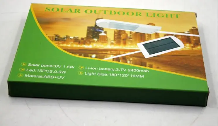 15LED Солнечный свет управления датчиком уличный светильник коридор двор Гараж