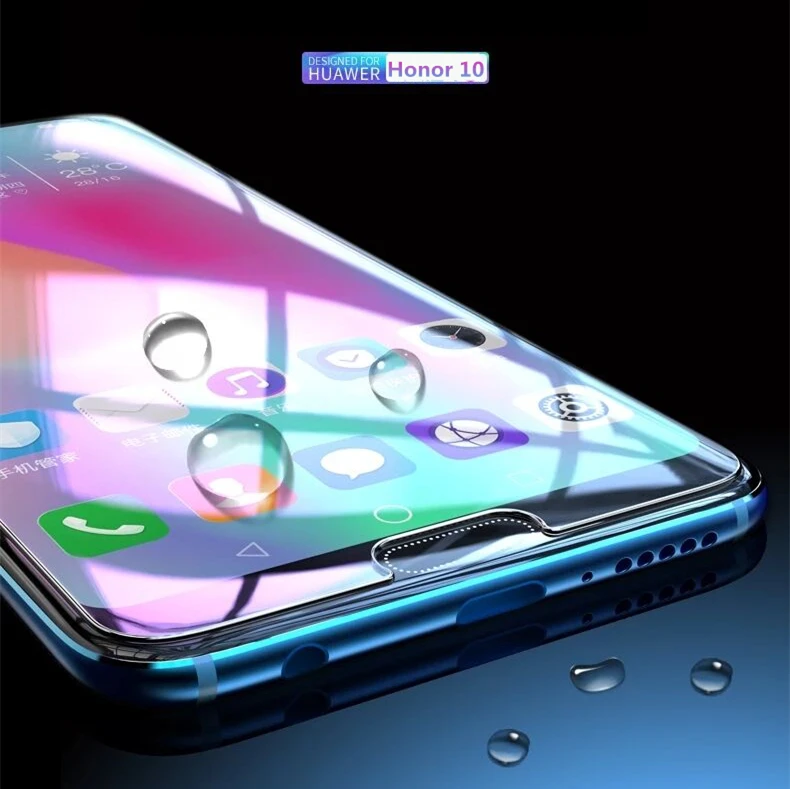 2 шт закаленное стекло для huawei honor 10, защита экрана 9H 2.5D, анти-Blu-Ray стекло для huawei honor 10 lite, защитная пленка