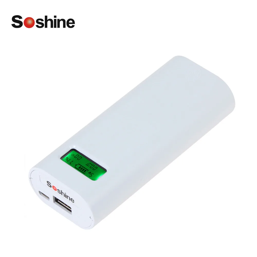 Soshine E4S 2 слота ЖК-дисплей Intelligent USB батарея зарядное устройство для Li-Ion 18650 перезаряжаемые батарея поддержка запасные аккумуляторы для