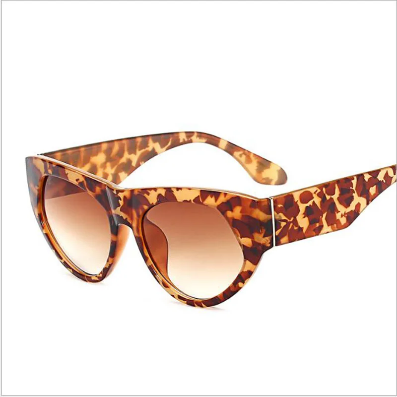 Очки солнцезащитные женские кошачий глаз Модные Винтажные зеркальные солнечные