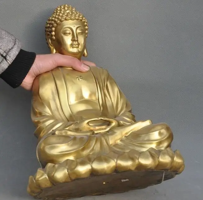 15 &quotтибетский буддийский храм Joss медный Шакьямуни татхагата Будда статуя | Дом и