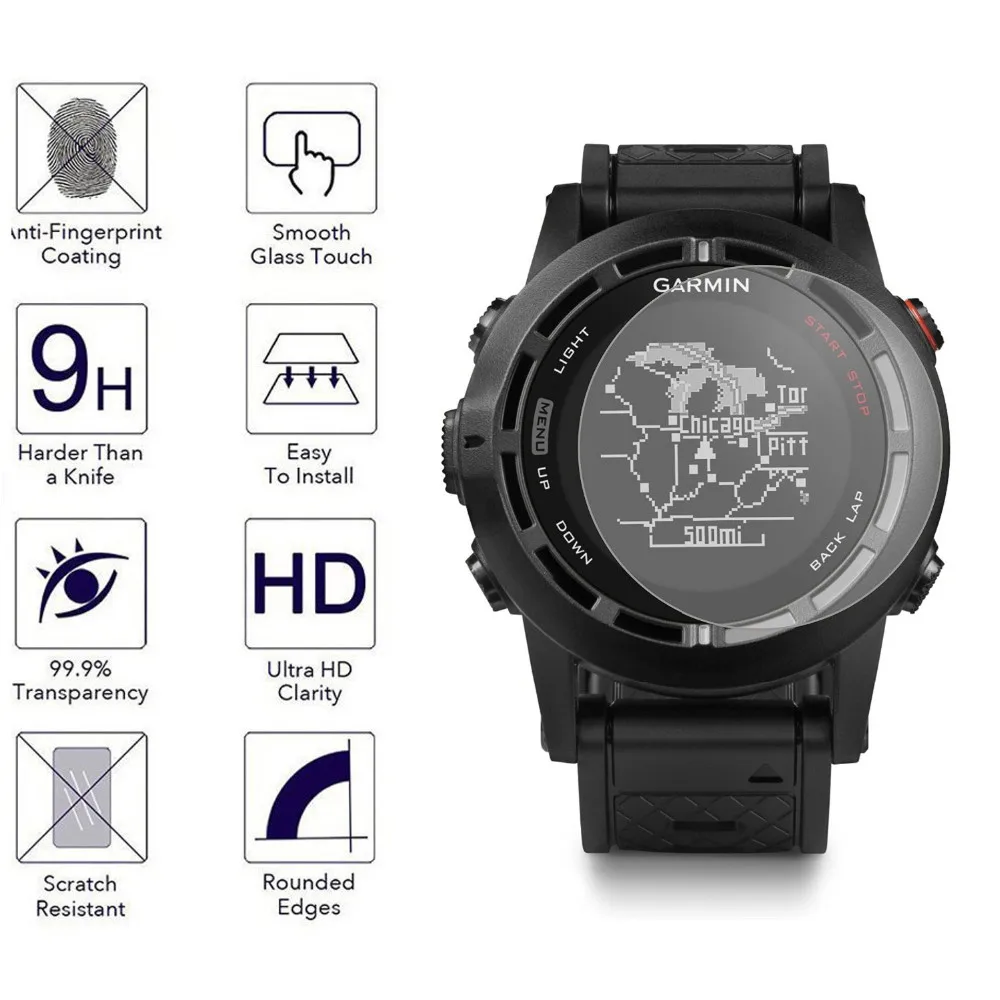 9 H закаленное Стекло ЖК-дисплей Экран Protector Щит Плёнки для Garmin fenix2/GARMIN tactix Fenix 2 F2 Интимные аксессуары
