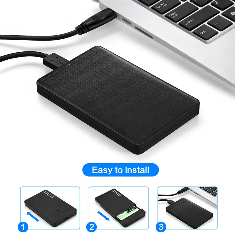 2 5 дюймовый USB3.1 USB 3.1 Type C SATA Hd бокс SSD HDD внешний жесткий диск корпус черный чехол