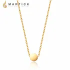 Женское ожерелье с подвеской Martick P52, из нержавеющей стали 316L, золотого цвета