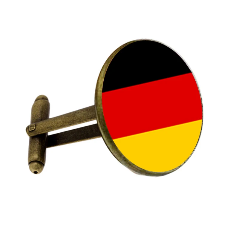 Запонки SUTEYI серебристые классические свадебные запонки с изображением флага |