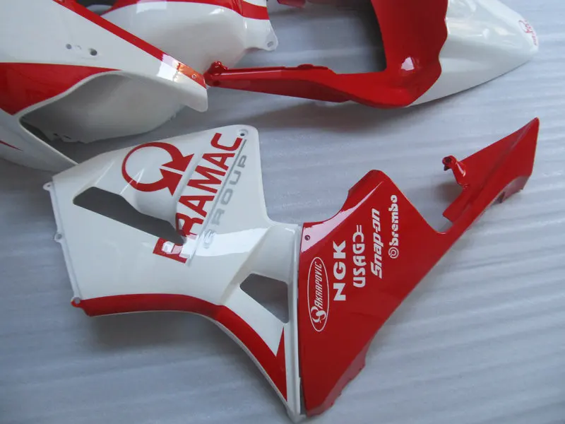 Гоночная версия обтекатель комплект для HONDA CBR600RR F5 03 04 CBR 600RR CBR 600 2003 2004 ABS красные, белые обтекатели комплект+ подарки HG07