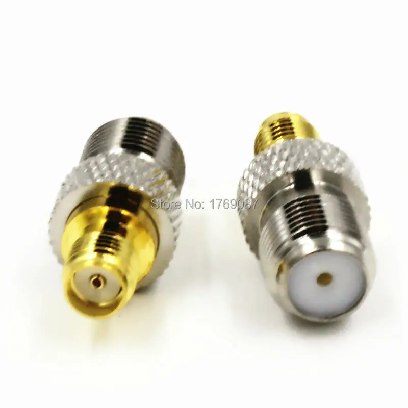 10 шт. коаксиальный переходник с гнездовым разъемом F на гнездовой разъем SMA |
