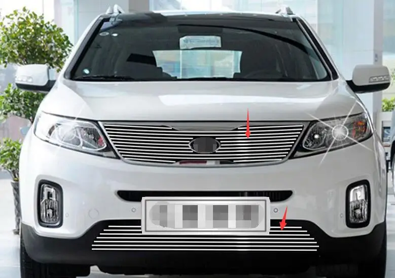 Modificate 304 нержавеющая сталь Передняя решетка автомобиля гоночные Грили Гриль