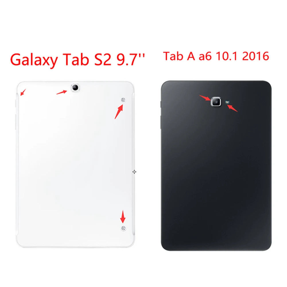 Чехол для samsung Galaxy Tab A A6 10,1 T580 T585 T580N T585N Крышка для samsung Galaxy Tab S2 9,7 SM-T810 T813 T815 T819