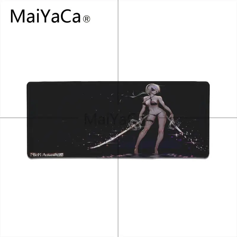 MaiYaCa мой любимый 3D игровой коврик для мыши NieR, розничная, маленький резиновый коврик для мыши с рисунком из аниме, большой игровой коврик для мыши - Цвет: Lock Edge 30X90cm