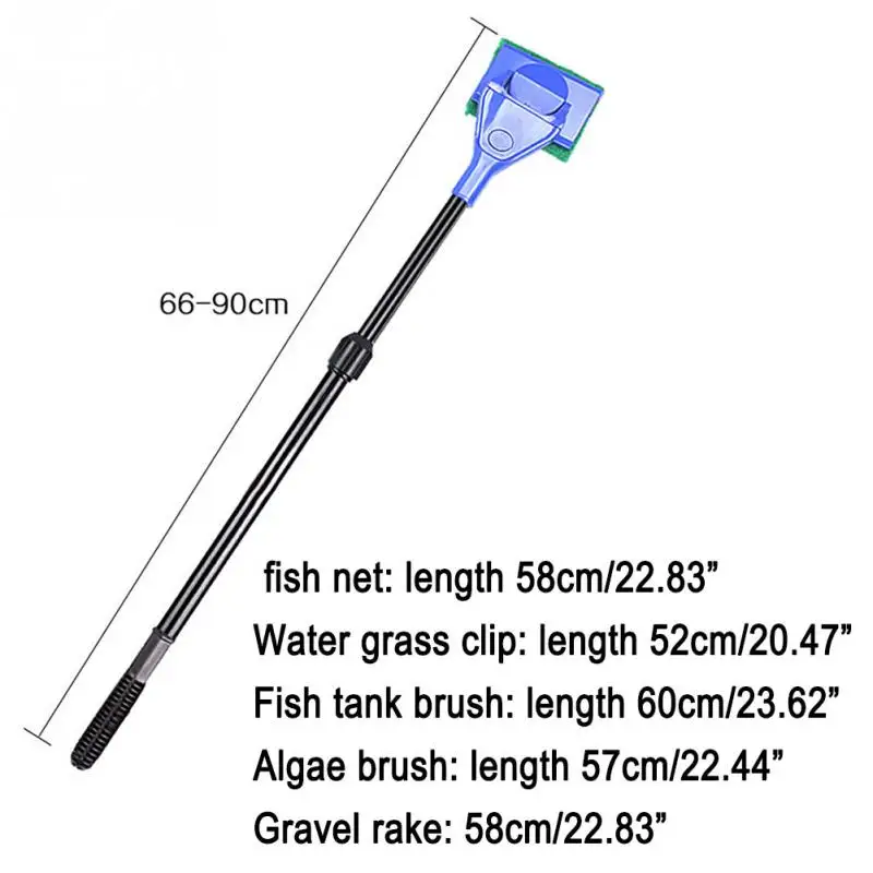 5 в 1 резервуар чистой набор аквариум очиститель выдвижной чистая рыба Гравий